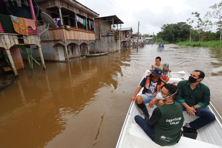 Foto: Divulgação / Município fica totalmente submerso durante o pico da enchente