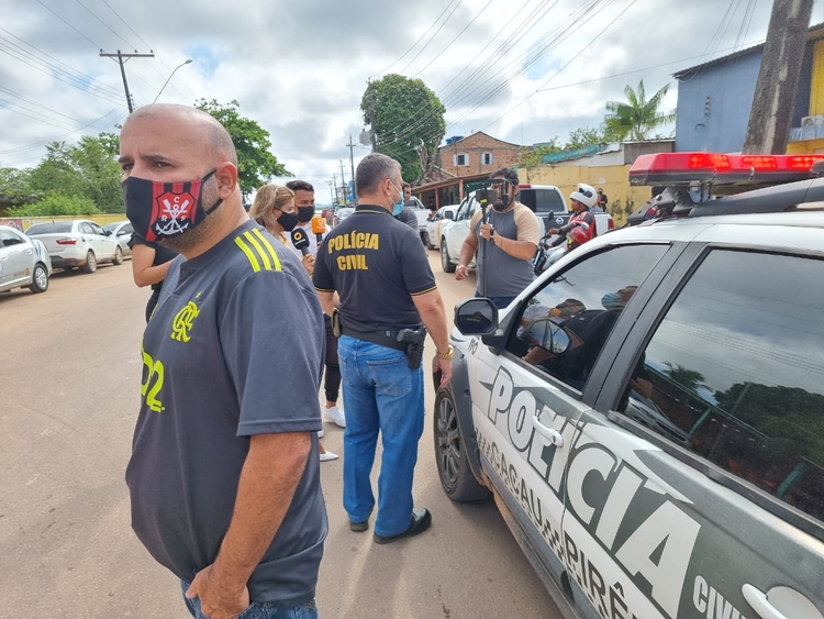 Velório retomou com reforço policial - Foto: Reprodução