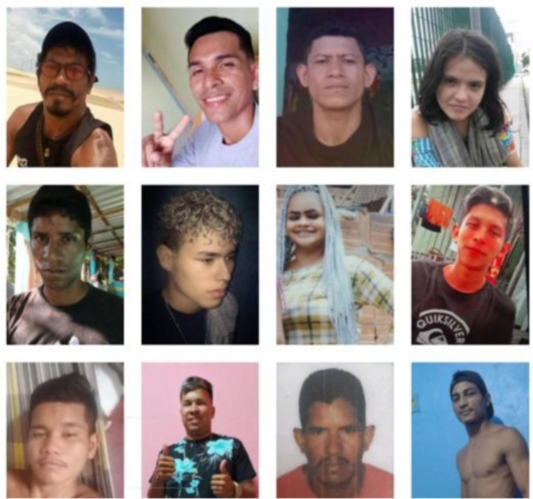 No site da PC-AM a lista com fotos e dados dos desaparecidos em Manaus  / Foto Reprodução