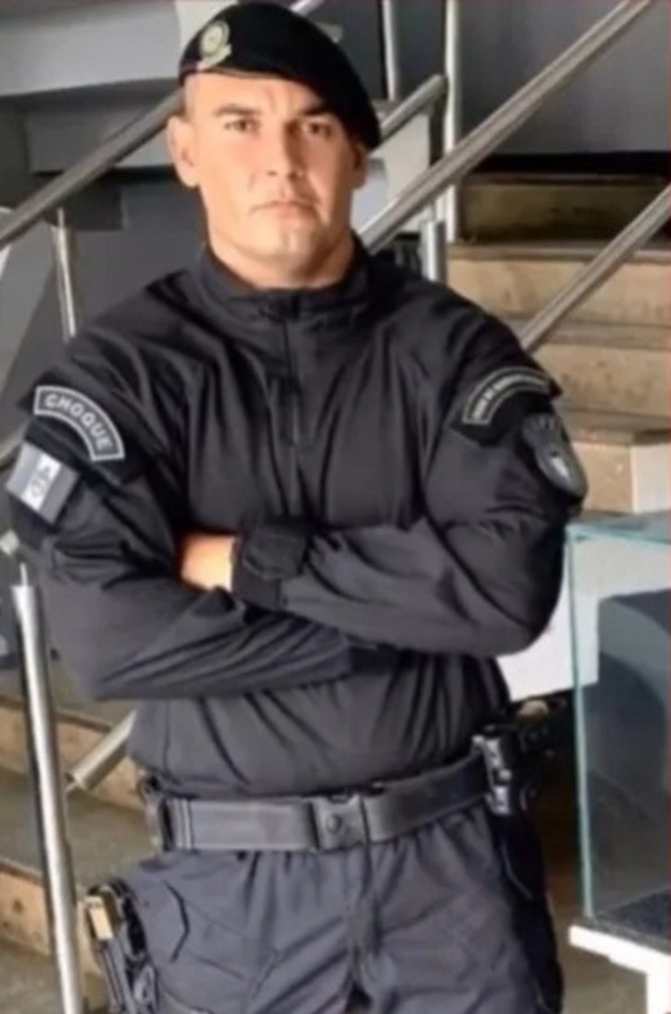 1° tenente da PM de Alagoas, Abraão Taveira. - Foto: Reprodução