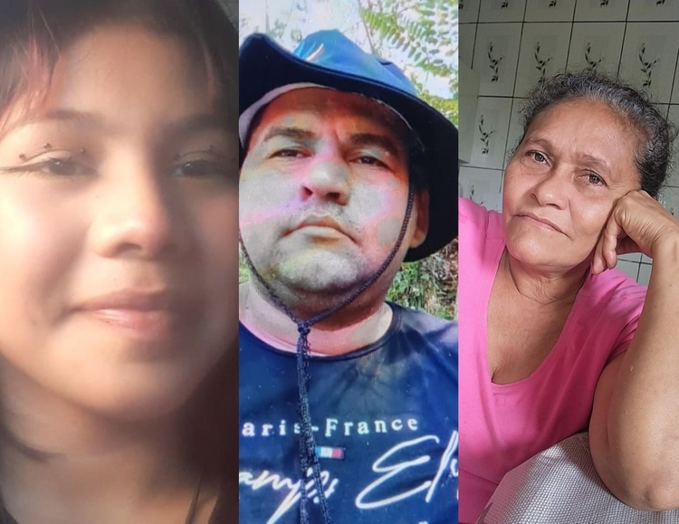 Desaparecidos Ana Jessica, Aryson Ferreira e Maria Leila. - Foto: Divulgação PC-AM
