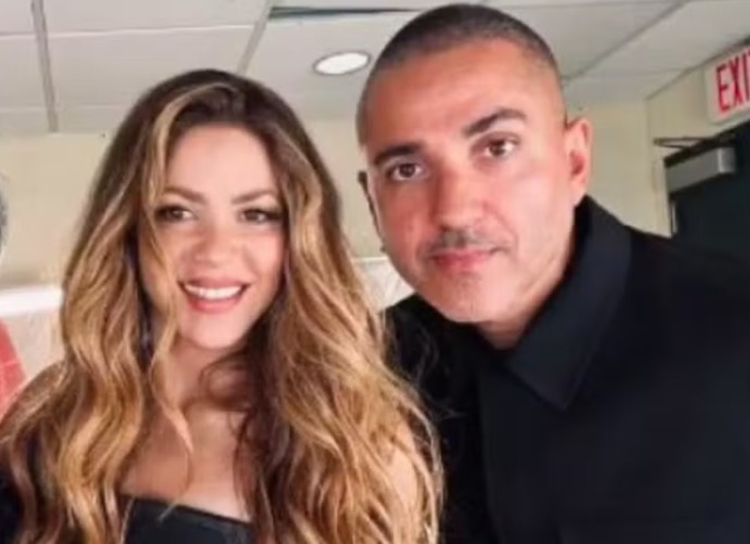 Shakira e o produtor musical Rafa Arcaute - Foto: Reprodução/Instagram