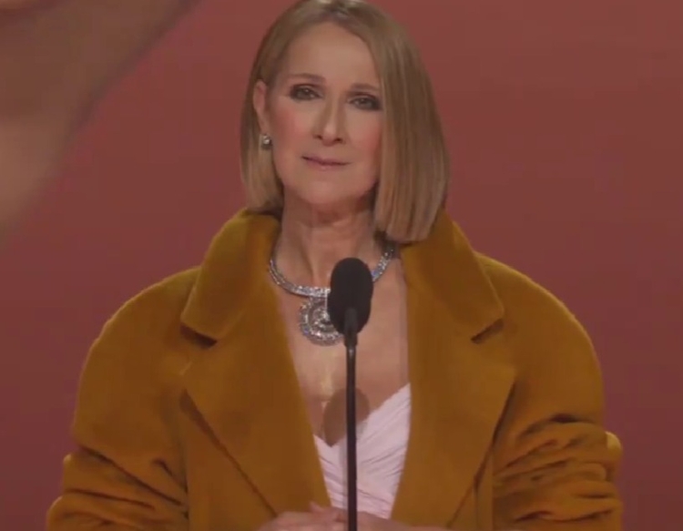 Céline Dion no Grammy 2024 -  Imagem: Reprodução/The Hollywood Reporter