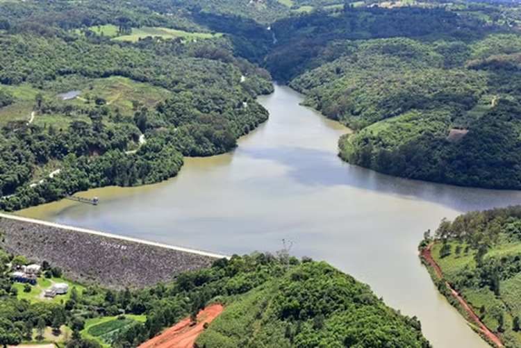 Represa Dal Bó, em Caxias do Sul. — Foto: Divulgação/Samae