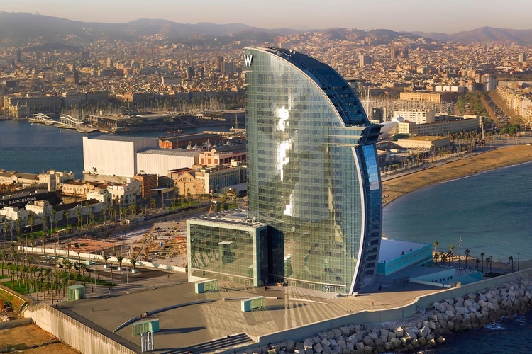 Hotel W Barcelona. Foto: Reprodução