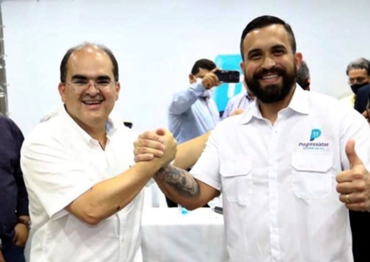 Ricardo Nicolau e George Lins candidatos pré-candidatos a prefeito e vice de Manaus   Foto: Divulgação
