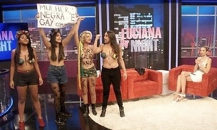 Ativistas mostram seios contra Feliciano em programa de TV