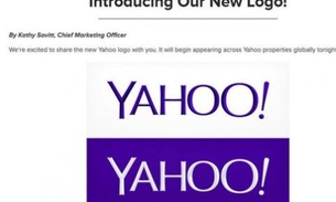Yahoo! muda logotipo mas mantém exclamação