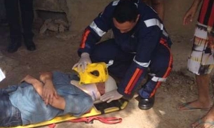 Carga sem amarração atinge motorista na Djalma Batista