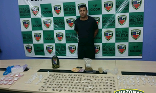  Homem é preso em flagrante por suposto tráfico de cocaína zona leste