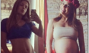 Nívea Stelmann exibe barriga chapada após gravidez
