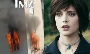 Apartamento da atriz de crepúsculo pega fogo e cachorro morre