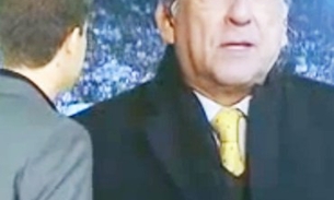 Galvão Bueno se enrola tenta disfarçar e vira chacota na internet