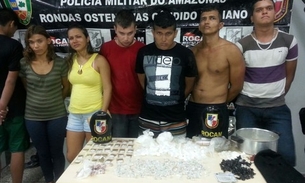 Quadrilha é presa com mais de três quilos de droga no Tarumã