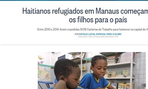 Jornal O Globo destaca alfabetização de alunos estrangeiros em Manaus