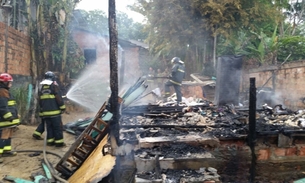 Policiais militares resgatam criança de uma casa em chamas