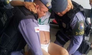 Assaltante ferido à bala tem alta médica e vai para cadeia de fralda