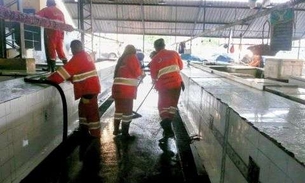 Feira da Panair passa por limpeza e higienização