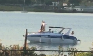 Casal é flagrado fazendo sexo em plena luz do dia em lancha 