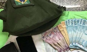 Sem braços, homem furta mochila e mais de R$ 1 mil de militar do Exército