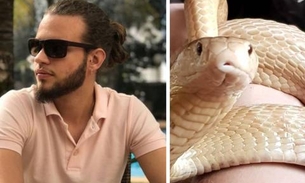 Estudante picado por cobra naja acorda de coma 