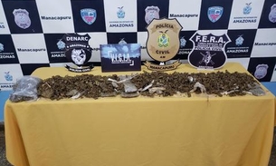 Polícia apreende 3,7 kg de drogas dentro de embarcação no Amazonas 