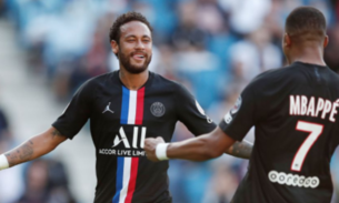 Com dois do brasileiro Neymar, PSG faz nove no Le Havre