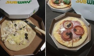 Subway vira piada na web após entregar 'pizza feia'; confira