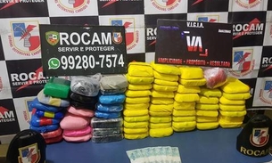 Trio e preso com 76 kg de cocaína dentro de casa no Amazonas 