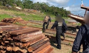 PF prende dupla por tráfico de madeira e posse ilegal de arma no Amazonas 