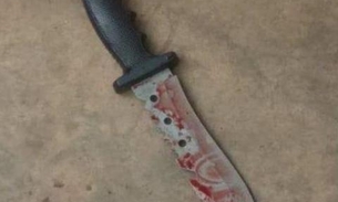 Descontrolado, homem agride esposa e tenta matá-la a facadas em Manaus