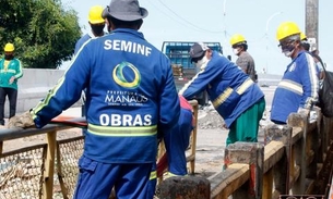 Obras de revitalização da ponte do Educandos são retomadas em Manaus