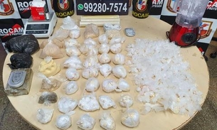 Jovem é preso em casa usada como laboratório de drogas em Manaus 