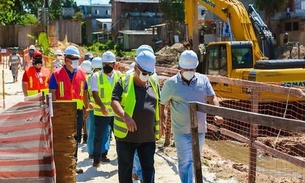 Em Manaus, comissão do BID inspeciona obras do Prosamim III