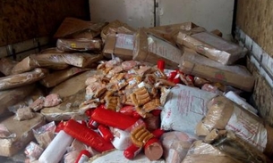 Empresa é flagrada com estoque de 2,3 toneladas de alimentos vencidos em Manaus