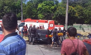 Motorista causa grave acidente ao fazer retorno proibido em avenida de Manaus