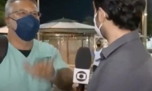 Repórter da Globo reage ao ser interrompido por homem ao vivo; veja vídeo