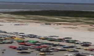 Maré leva carros de luxo após moradores furarem quarentena para ir à praia