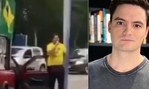 Apoiador de Bolsonaro vai à frente da casa de Felipe Neto com carro de som; assista