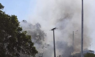 Incêndio atinge área de mata no São Raimundo