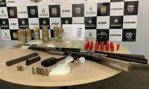 Dupla é presa com espingardas e munições pesadas em Manaus