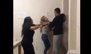 Vídeo: PM de folga invade apartamento e agride mulheres com cassetete