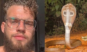 Estudante atacado por naja trafica cobras há 3 anos, conclui polícia 