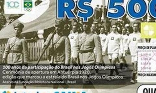 Bilhetes da Federal lembram 100 anos do Brasil nos Jogos Olímpicos