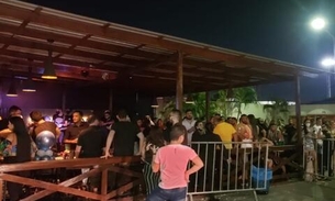 Aglomeração e infrações causam fechamento de bares em Manaus 