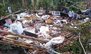 Tornados e temporais deixam 16 feridos e mais de 830 desabrigados em Santa Catarina