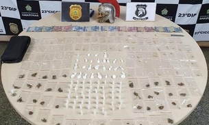 Trio é preso com kits de drogas na zona Centro-Sul de Manaus 