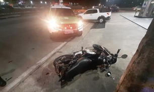 Dupla é presa após fazer arrastões e desabar de moto durante fuga em Manaus
