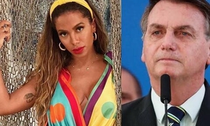 Anitta diz que Bolsonaro é prova de ‘ignorância mental’ e detona