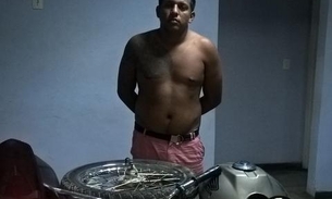 Força Tática prende homem com peças de motos roubadas na zona Norte